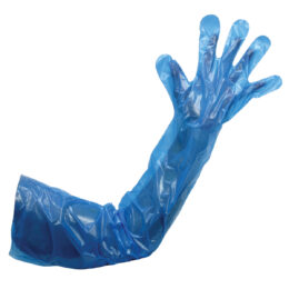 Arms Length Polythene Gloves