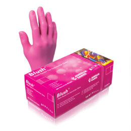 Pink Nitrile Gloves (100)