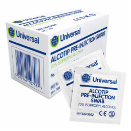 Universal Alcotip Pre-Injection Swabs